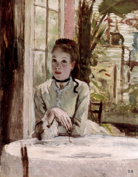 A Woman in an Elegant Interior, 1860 (547x700, 333Kb)