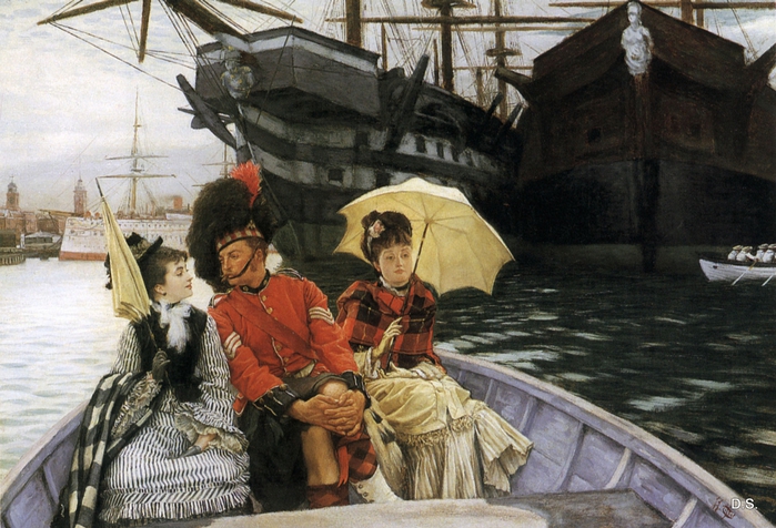 Portsmouth Dockyard (aka How Happy I Could be with Either), 1877 (700x476, 300Kb)