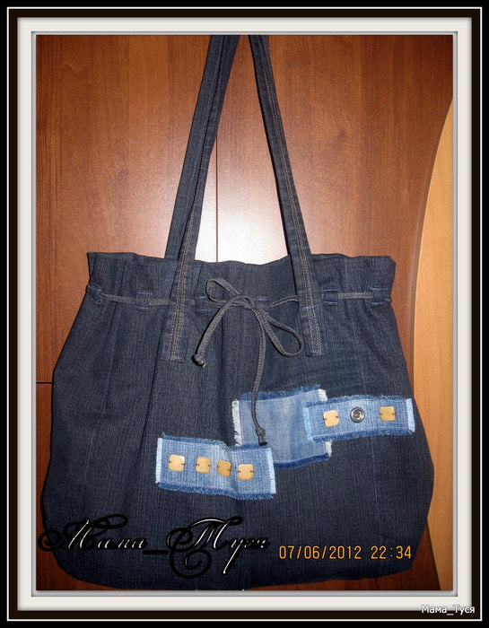Сумка из старых джинсов: различные модели на каждый день и легкие рюкзачки