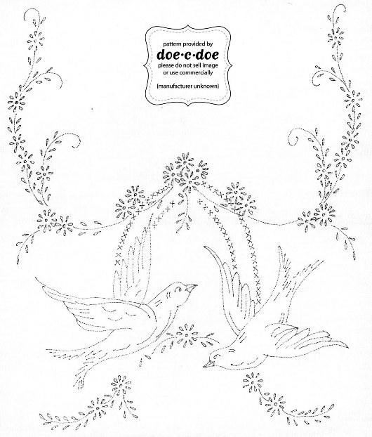 stamped linen bird & flower pattern (530x622, 73Kb)