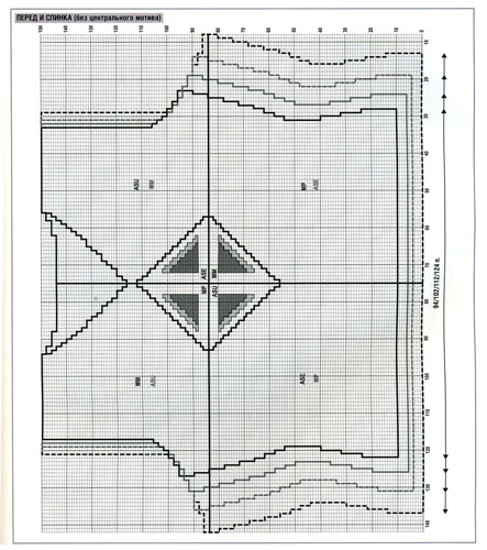 Вязание полувера женского спицами схемы