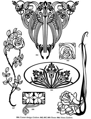 Art Nouveau motifs BW (306x400, 38Kb)