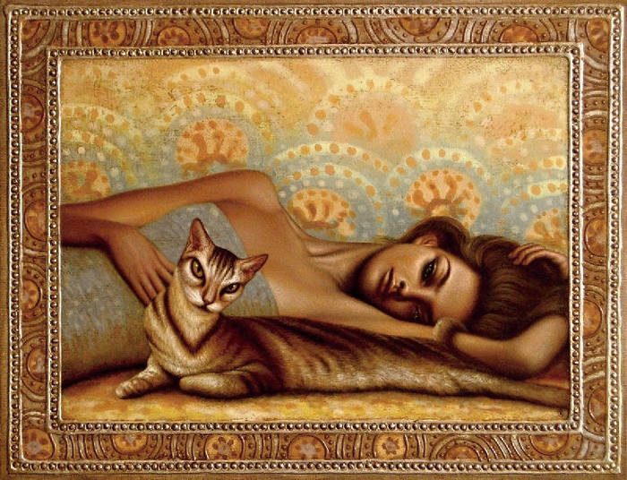 01-Woman and cat (700x536, 102Kb)