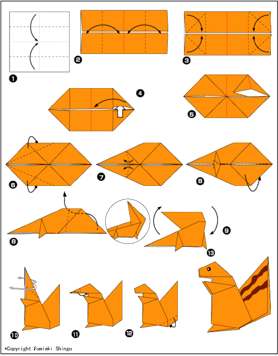 Оригами для детей на тему «Животные»