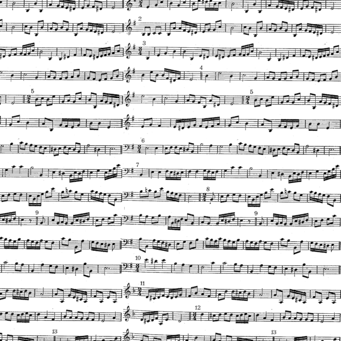 free vintage digi stamp_sheet music_notes (700x700, 271Kb)