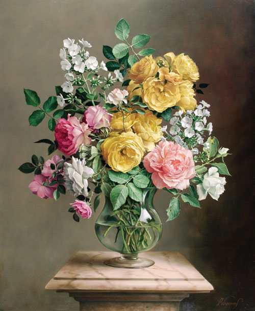 English Roses and Flox (500x609, 97Kb)