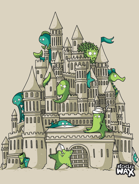 Sandcastle_by_recycledwax (529x700, 159Kb)