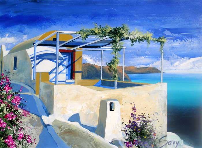 André Savy - Santorini Walkway - Tutt'Art@  (12) (700x512, 50Kb)