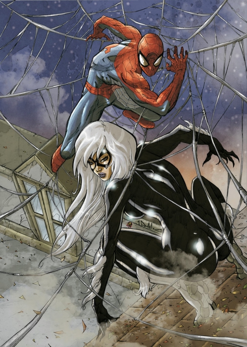 spiderman_and_blackcat_color_by_qualano-d4o4r6f (499x700, 302Kb)
