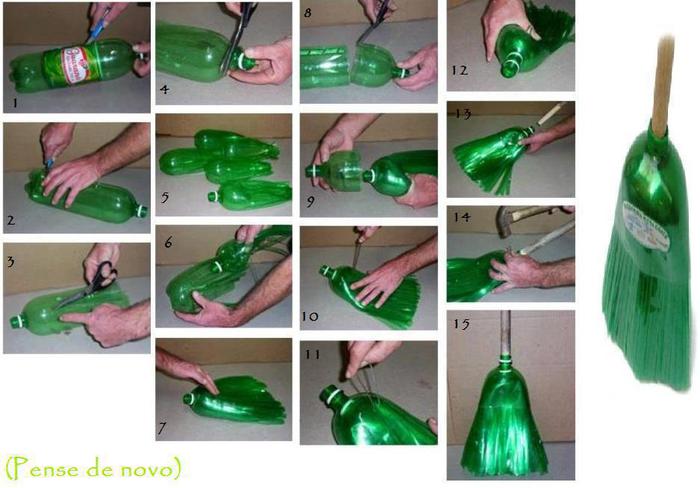 Метла из пластиковых бутылок: делаем своими руками | Самоделки на все случаи жизни - notperfect.ru