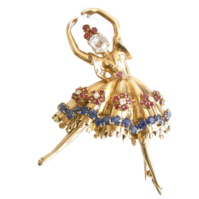 gold-diamond-and-gemstone-dancer-brooch-1.jpgThis same design is featured in the Van Cleef and Arpels Museum Collection. The sapphire. (700x700, 104Kb)