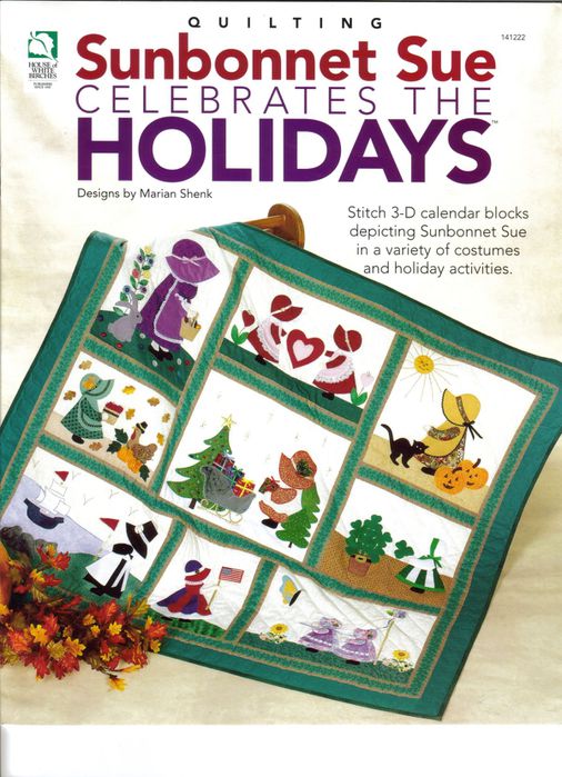 000_Quilting SunBonnet Sue Celebrates The Holidays Front Cover (506x700, 85Kb)