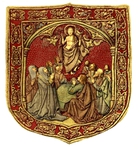  72Textile depiction of the ascension of Christ, Spain (651x700, 411Kb)
