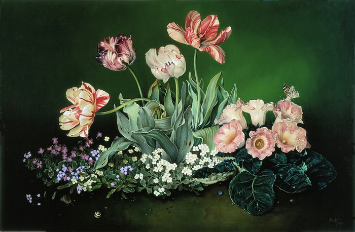 COLOURS OF SPRING 61x94 cms Oil on canvas 1998 (700x458, 92Kb)