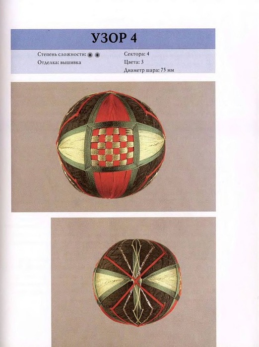 Темари шары схемы для начинающих