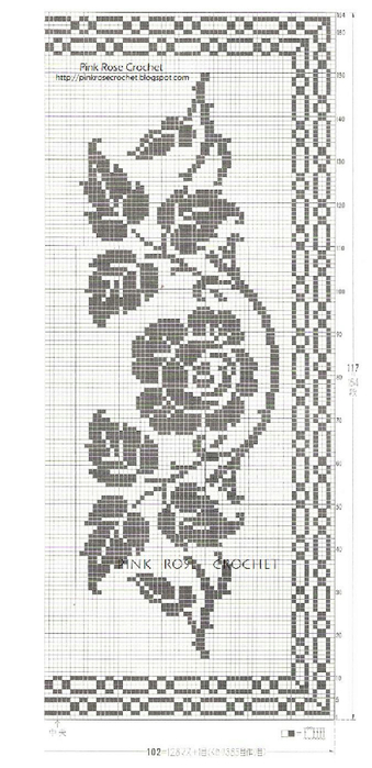Toalha Rosa Crochet Filet- Gr_ PRose Crochet (339x700, 222Kb)