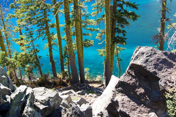 Кратерное озеро, Орегон, США (695x462, 188Kb)