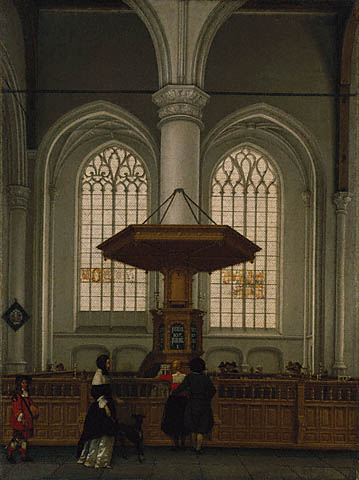 Interior of the Laurenskerk at Rotterdam  (359x480, 35Kb)