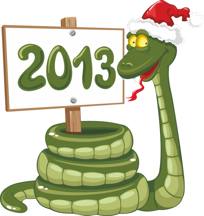 Новогодняя открытка со змейкой своими руками