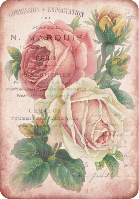 French receipt & roses tag ~ lilac-n-lavender (488x700, 279Kb)