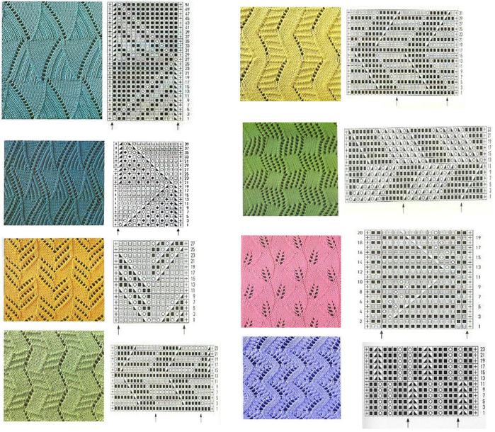 Подиум: Узоры Миссони - схемы вязания