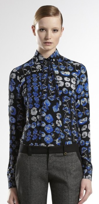 Gucci Print Silk Shirt (341x700, 59Kb)