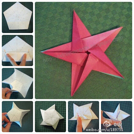 🛠 Объемная звезда из бумаги своими руками. Как сделать звезду оригами 👈