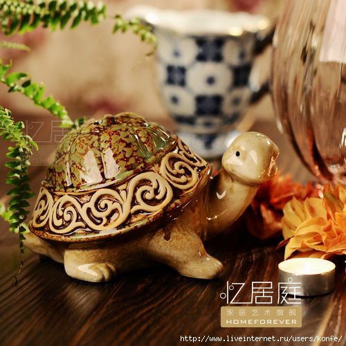 Recalls-oasis-village-of-Court-Garden-pottery-decoration-Feng-Shui-home-Numen-end-Beach-turtles_1 (500x500, 158Kb)