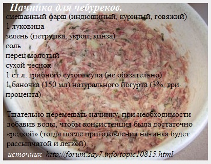 Фарш для чебуреков сочный рецепт с фото пошагово из свинины