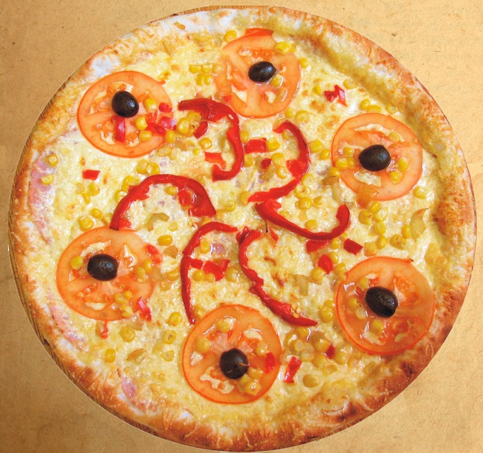 Как украсить пиццу для детей фото