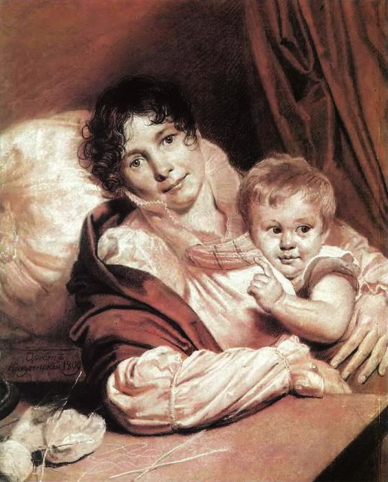 Картина мама с ребенком