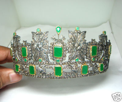 Antique-Reproduction-59.27ct-Diamond-Emerald-Tiara (400x333, 29Kb)