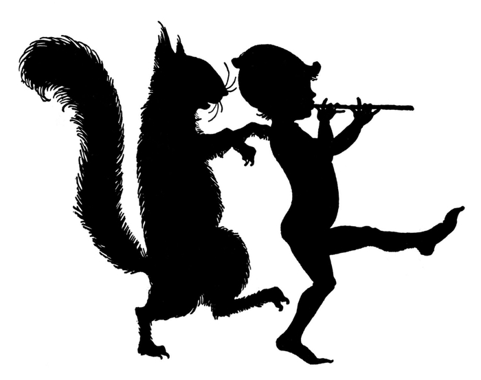 squirrel elf vintage image graphicsfairy006b (700x553, 65Kb)