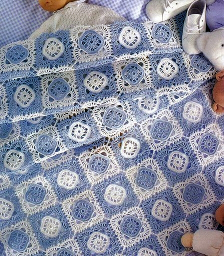 Magic Crochet #140  -Crib Blanket 1pic (448x512, 218Kb)