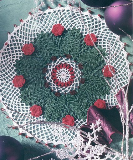 Magic Crochet #140  -Roses In The Snow 1pic (425x512, 93Kb)