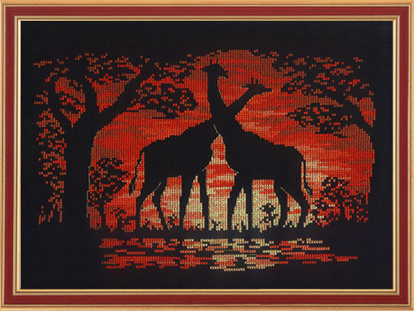 giraffe_sunset (600x450, 314Kb)