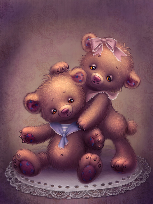 teddy_bears_by_olesyagavr-d3dyr36 (525x700, 141Kb)