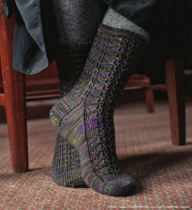 Мужские носки с узором