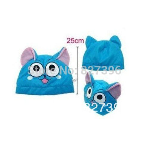 Fairy Tail Happy Plush Soft Hat Cap Cosplay Costume Accessory Toy Gift (500x500, 86Kb)