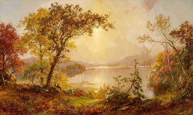 Autumn on the Hudson, 1875 (646x386, 418Kb)