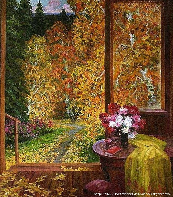 Клименко Ф. Осень и цветы (603x686, 457Kb)