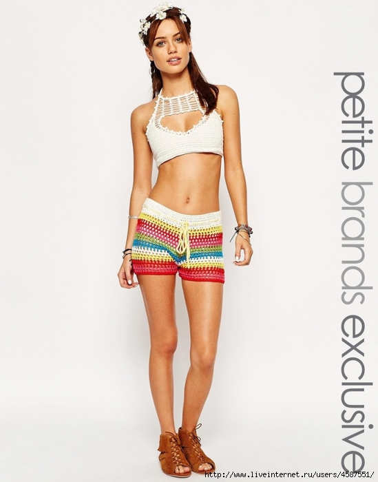 4587551_Glamorous_Petite_Stripe_Crochet_Shorts (549x700, 186Kb)