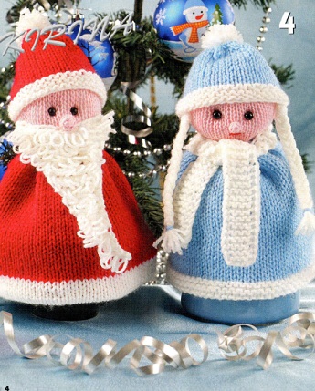 Дед Мороз и Снегурочка своими руками: поделки под елку