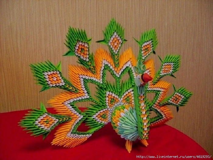 Модульное оригами «Корзиночка»