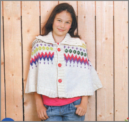 Stylish Crochet Poncho for Young Women