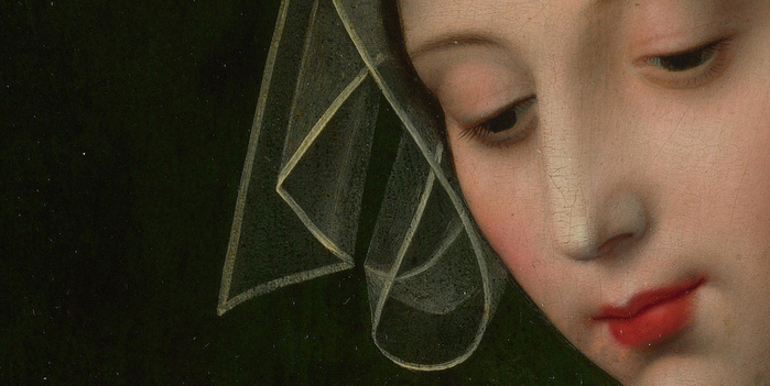 The Magdalen Reading (Detail), Ambrosius Benson (700x351, 121Kb)