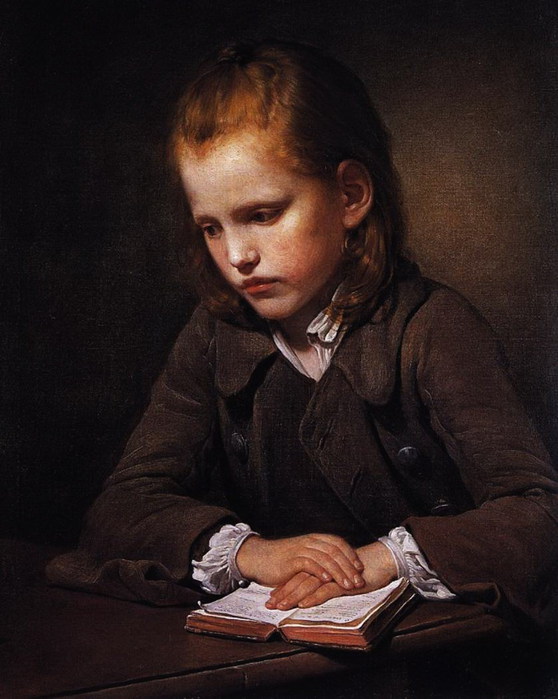 A Boy with a Lesson-book exhibited  1757 (558x700, 83Kb)