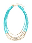 Превью Gold & Blue Bead Multi-Strand Necklace by Cara Couture Jewelry (420x560, 51Kb)