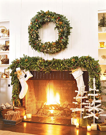 Holiday Christmas Fall decor - interior design - Fireplace and mantlepiece decor and design - 8 (360x460, 68Kb)
