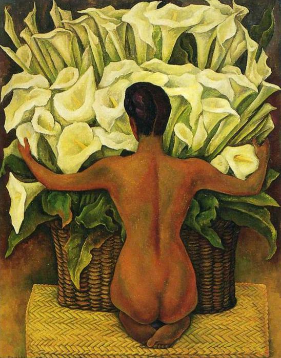 Nude with Calla Lilies, 1944 (548x700, 82Kb)